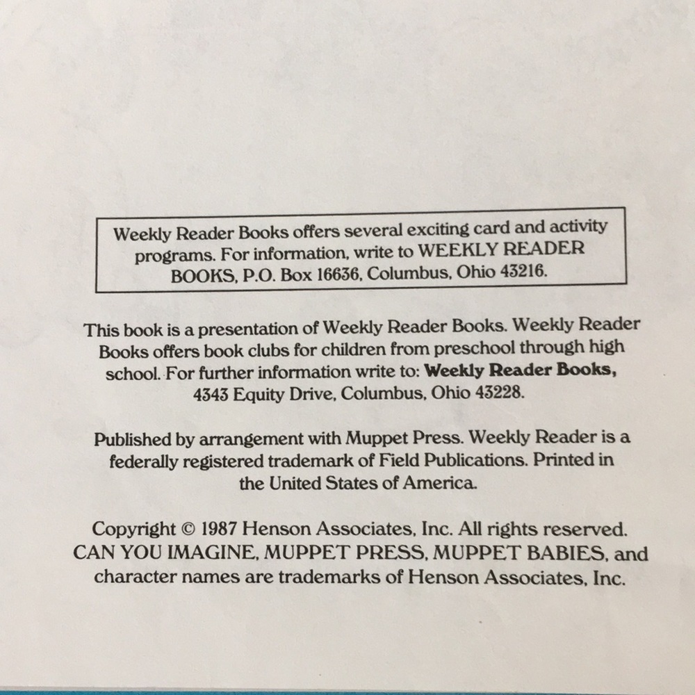 Vintage Muppet Babies Book - Picture 2 of 6